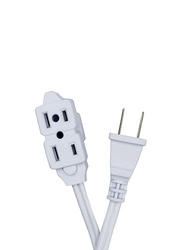 SANELEC, Extensión, Barra Multicontacto, 8 Entradas, Cable de 90 cm, Modelo 1310 + Genlit GL-XTDO6MB Extension Domestica, color Blanca, 6 m