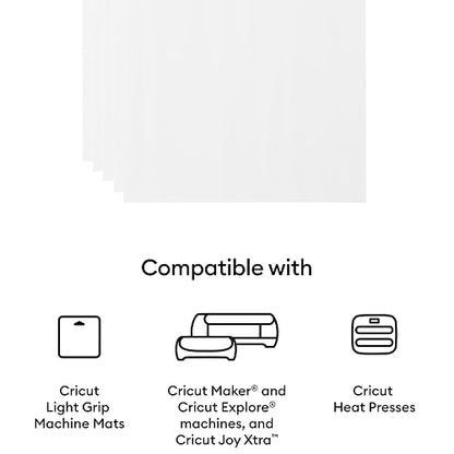 Cricut - Impresora termoadhesiva para telas oscuras, 10 hojas | 10 hojas, 8,5 x 11 in, impresora de inyección de tinta, compatible Joy Xtra, Explore, Maker