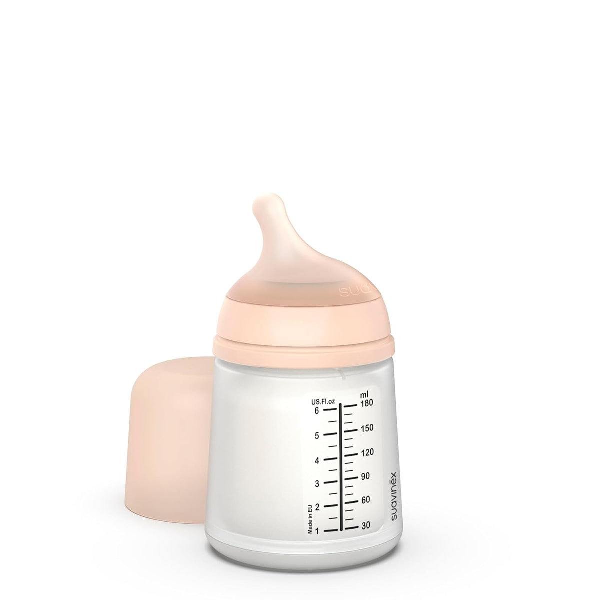 Suavinex Biberón Anticólico Zero.Zero Flujo Medio 270 ml - 180ml - ADAPTABLE SUAVINEX