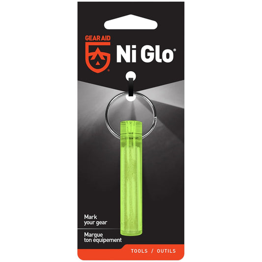 GEAR AID Ni GLO, Llavero Brillante de 2 Pulgadas para Camping, Buceo y Pesca Nocturna.