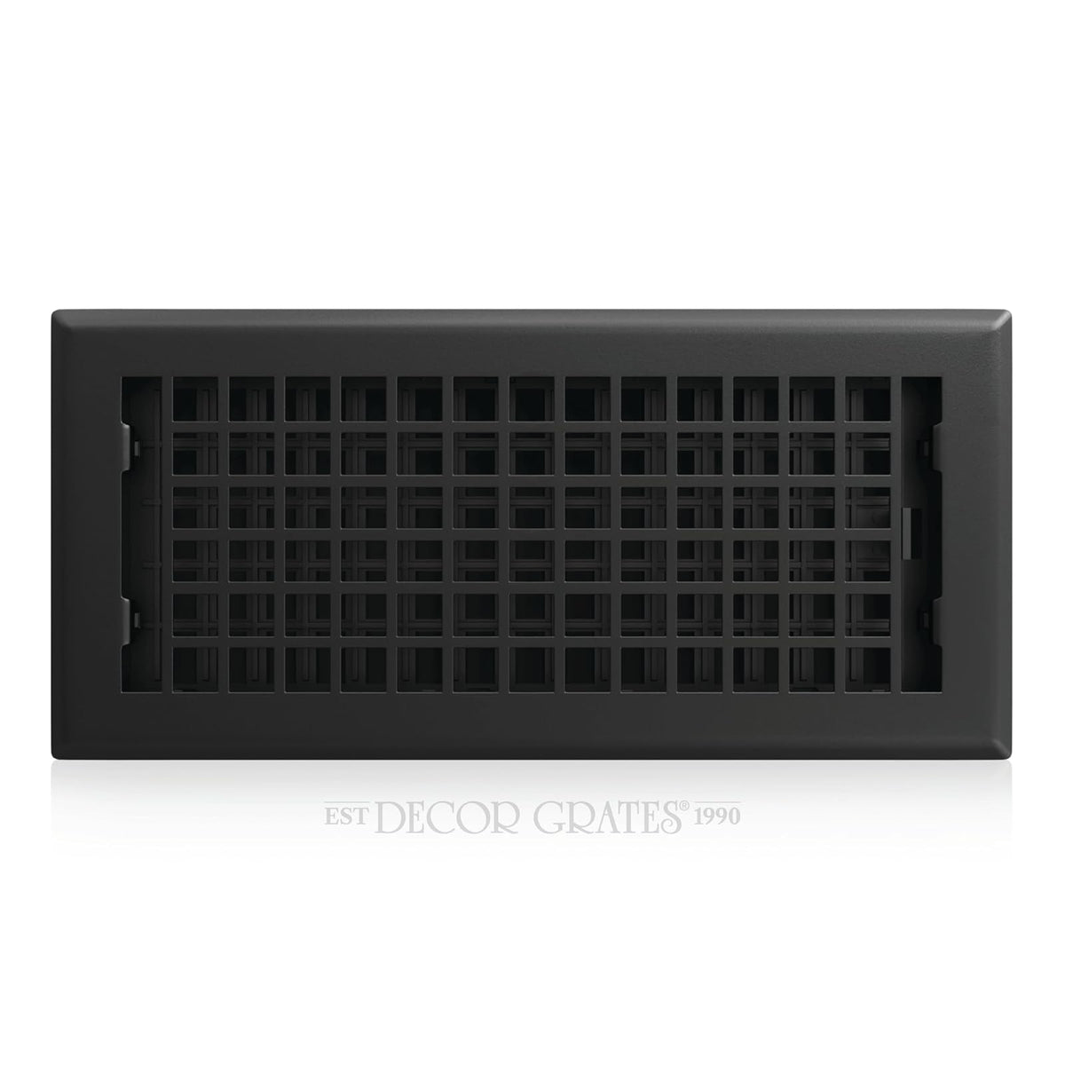 Decor Grates LTH410-BLK - Registro de piso de celosía, 4 x 10 pulgadas, color negro