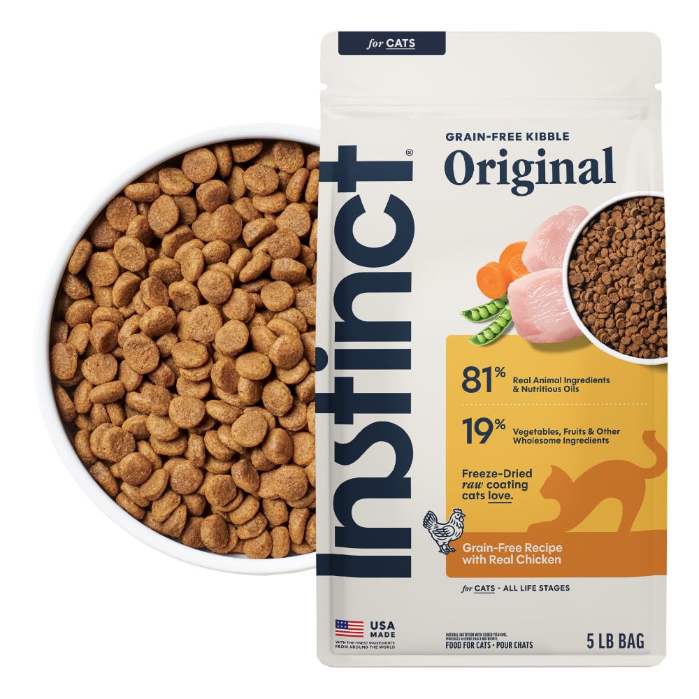 Alimento Instinct Original para gato, sin cereales, sabor salmón o pollo - Pollo - 2.27 KG