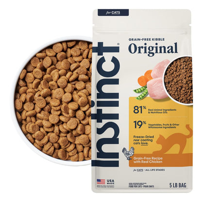 Alimento Instinct Original para gato, sin cereales, sabor salmón o pollo - Pollo - 2.27 KG