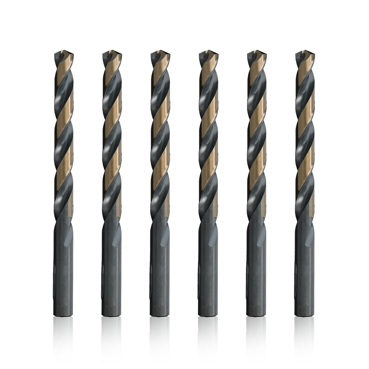 Drill America Broca de punta dividida KFD de acero de alta velocidad de 27/64 pulgadas (paquete de 6), serie KFD - 27 - 64"