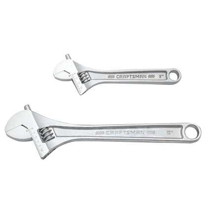 Craftsman Juego De Llaves Ajustables De Acero, 2 Piezas (CMMT12006)