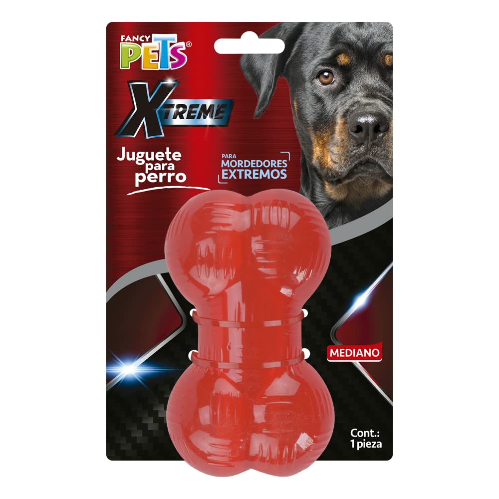 Fancy Pets Juguete Hueso Xtreme de Goma Resistente y Flotante para Perro - mediano