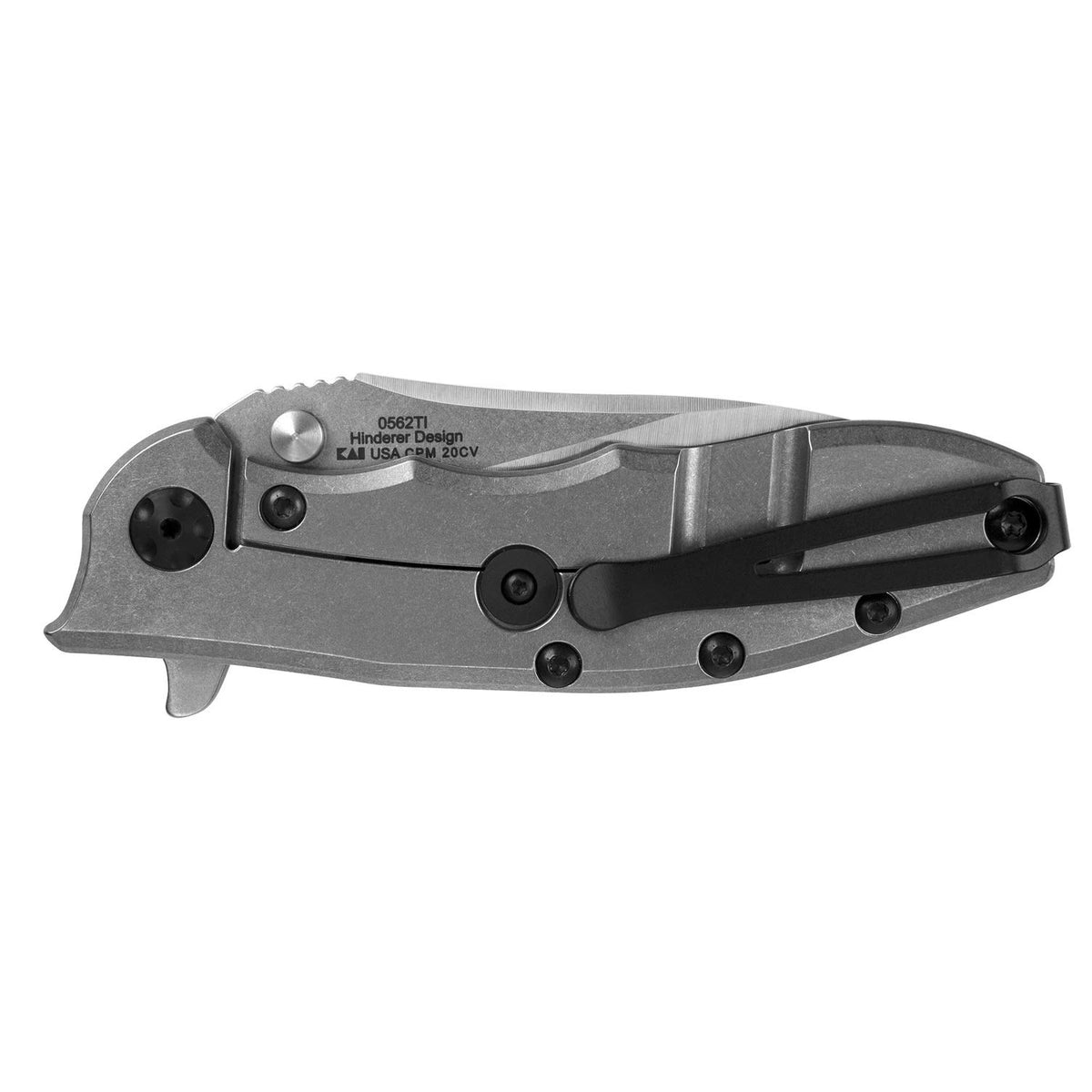 Navaja de Bolsillo obstaculizadora de tolerancia Cero; Hoja de Acero CPM 20CV de 3,5 Pulgadas, Sistema de Apertura con rodamiento de Bolas KVT, Aleta, Clip de Transporte Profundo Reversible, Mango de