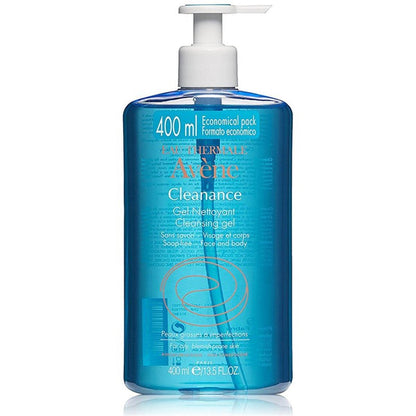 Avene Cleanance Gel Limpiador Facial Piel Grasa con Imperfecciones, 400ml