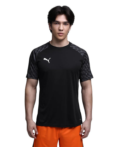 PUMA teamLIGA26 Jersey de Fútbol Transpirable - CH - PUMA Black-PUMA White-Flat Dark Gray