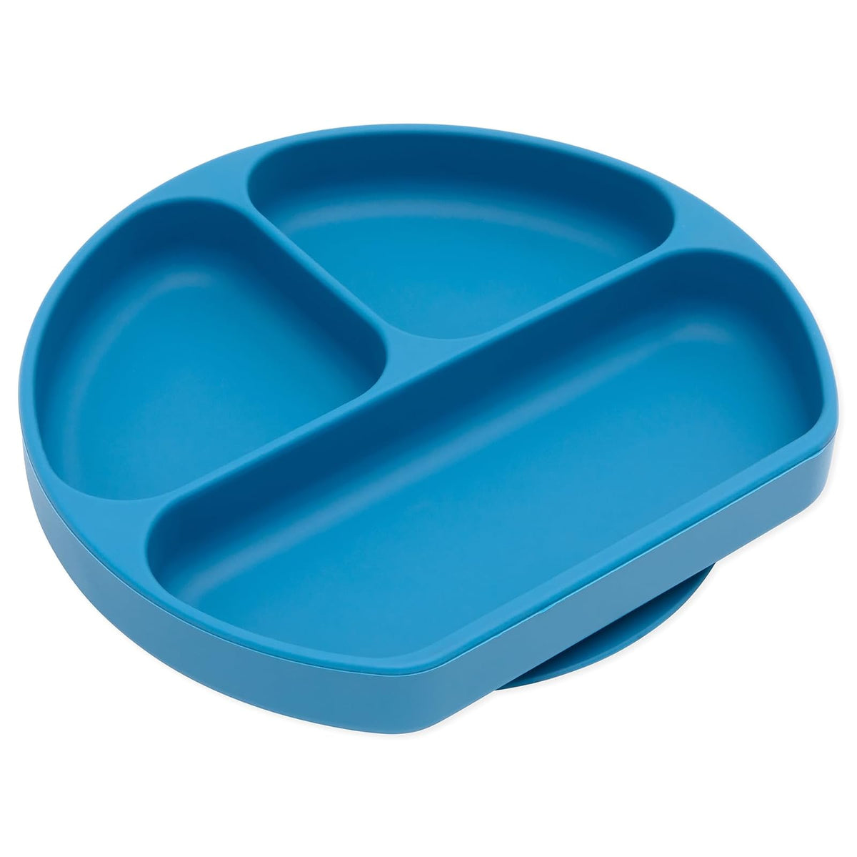 Bumkins Plato de Silicona con Ventosa para Bebé, Azul - D2 Dark Blue-GD