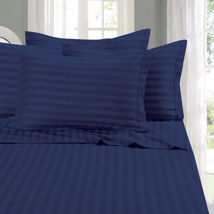 Elegant Comfort Juego de Sábanas 6 Piezas Microfibra Premium - Full - Navy Blue