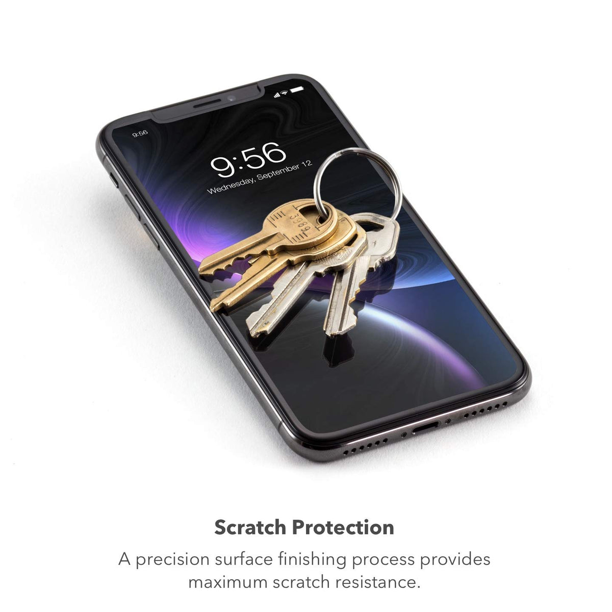 ZAGG InvisibleShield Glass+ Protector de Pantalla - Vidrio Templado de Alta Definición para iPhone 12 Pro/iPhone 12 / iPhone 11 / iPhone XR - Protección contra Impactos y Rayaduras