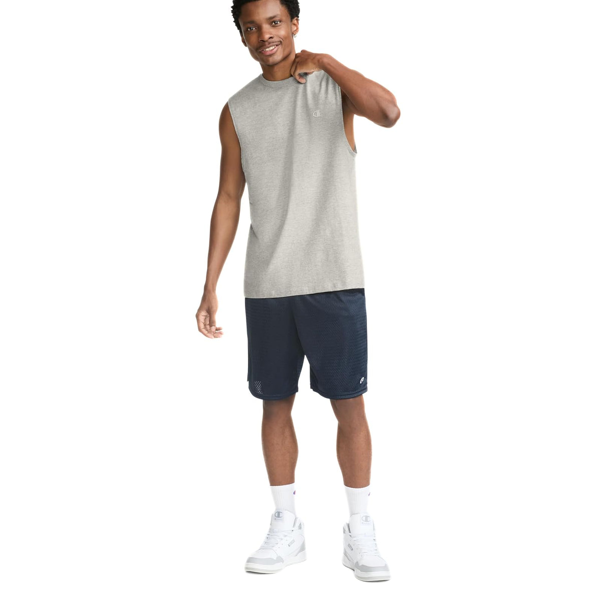 Champion Playera clásica de algodón Muscular, Playera Muscular de algodón Puro, Playera básica para Hombres Camiseta para Hombre