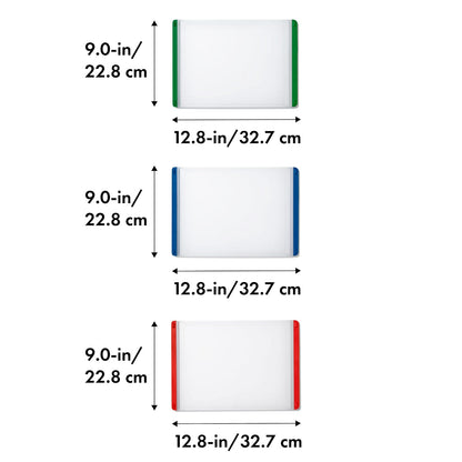OXO Good Grips Juego de tablas de cortar, Juego de tablas de cortar de 3 piezas, Multicolor, Una talla, 1