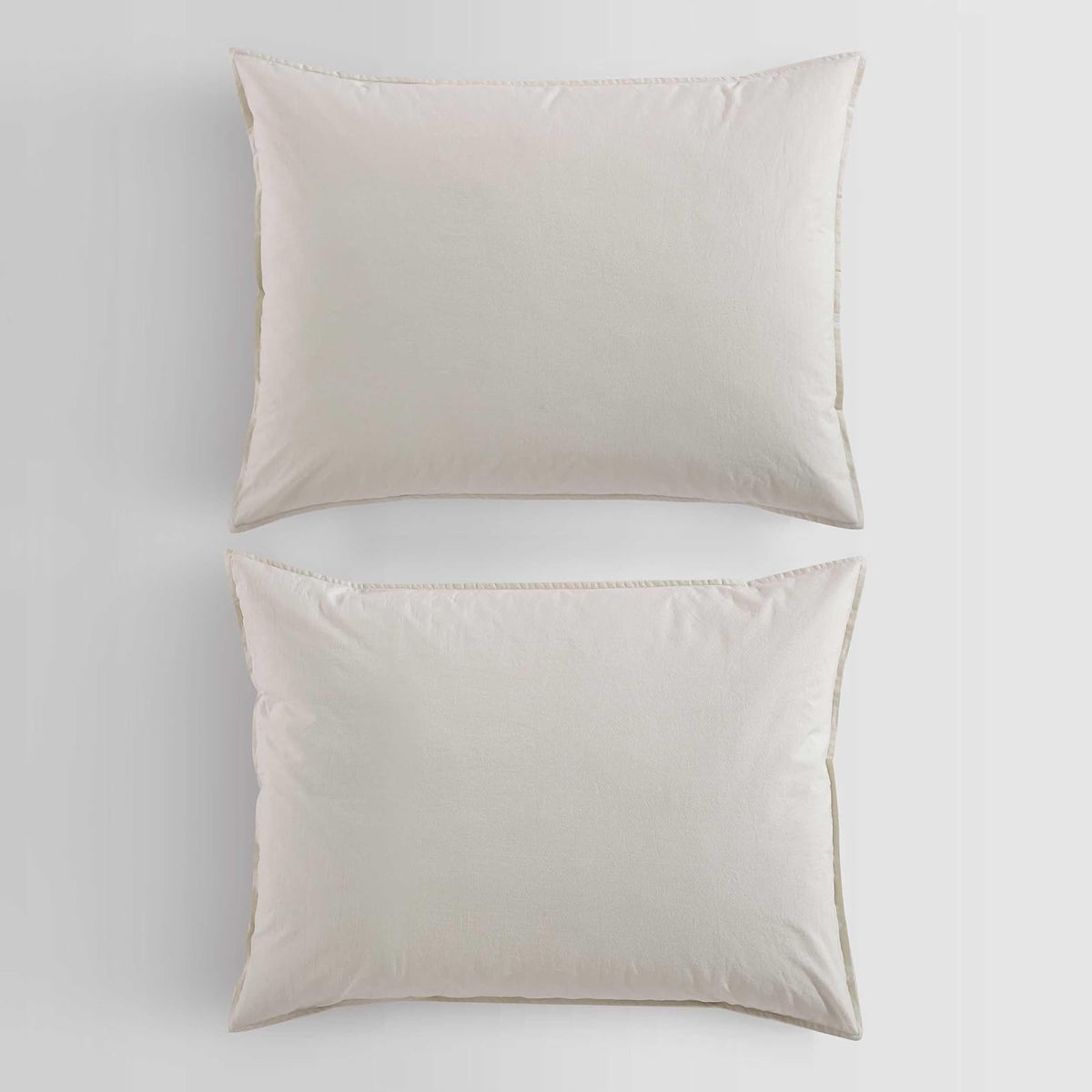 Calvin Klein - Juego de Funda de edredón de algodón Moderno, Ropa de Cama de percal Lavado con Fundas a Juego, decoración acogedora del hogar, Certificado Oeko-Tex (percal Lavado, Beige Claro, Queen)