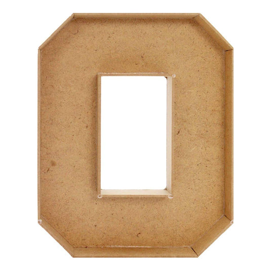 Fantasias Miguel Mylin Caja Regalo Letra Madera MDF 3.5cm x 26cm 3mm 1pz Letra O
