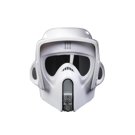 STAR WARS - Casco electrónico prémium con efectos de sonido de Scout Trooper de The Black Series, artículo de juego de rol para adultos de El retorno del Jedi