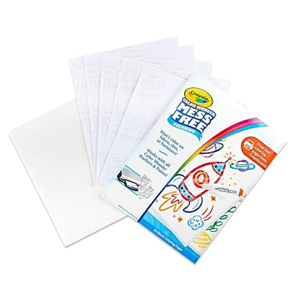 CRAYOLA Color Wonder Mess Free – Refill de Hojas Blancas | 50 hojas, tecnología Mess Free, compatible con impresoras