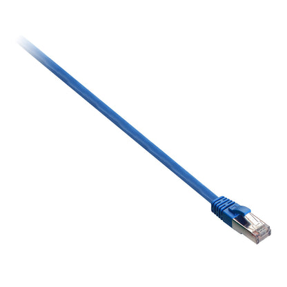 V7 Cable de Red Cat6 Blindado con Conectores RJ45 - Azul - Azul