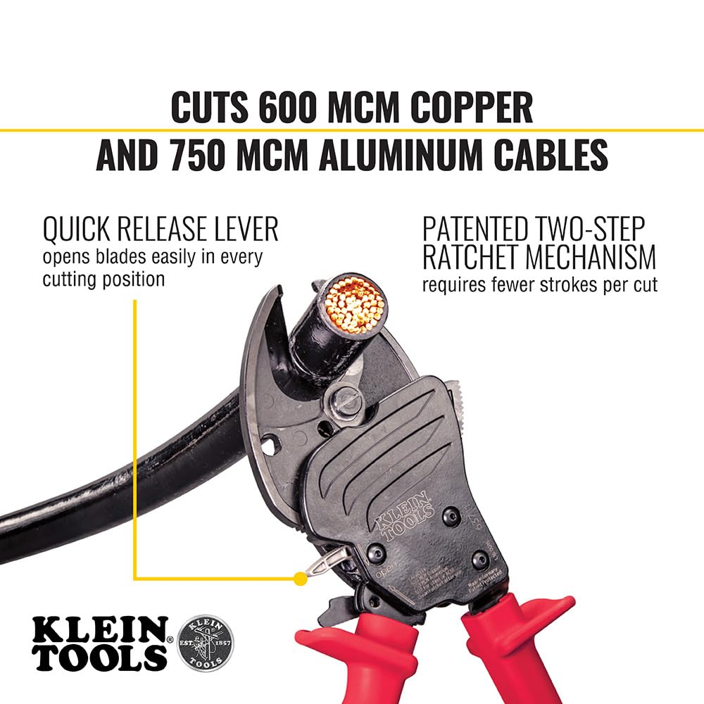 Klein Tools 63711 Cortacables con Mandíbula Abierta