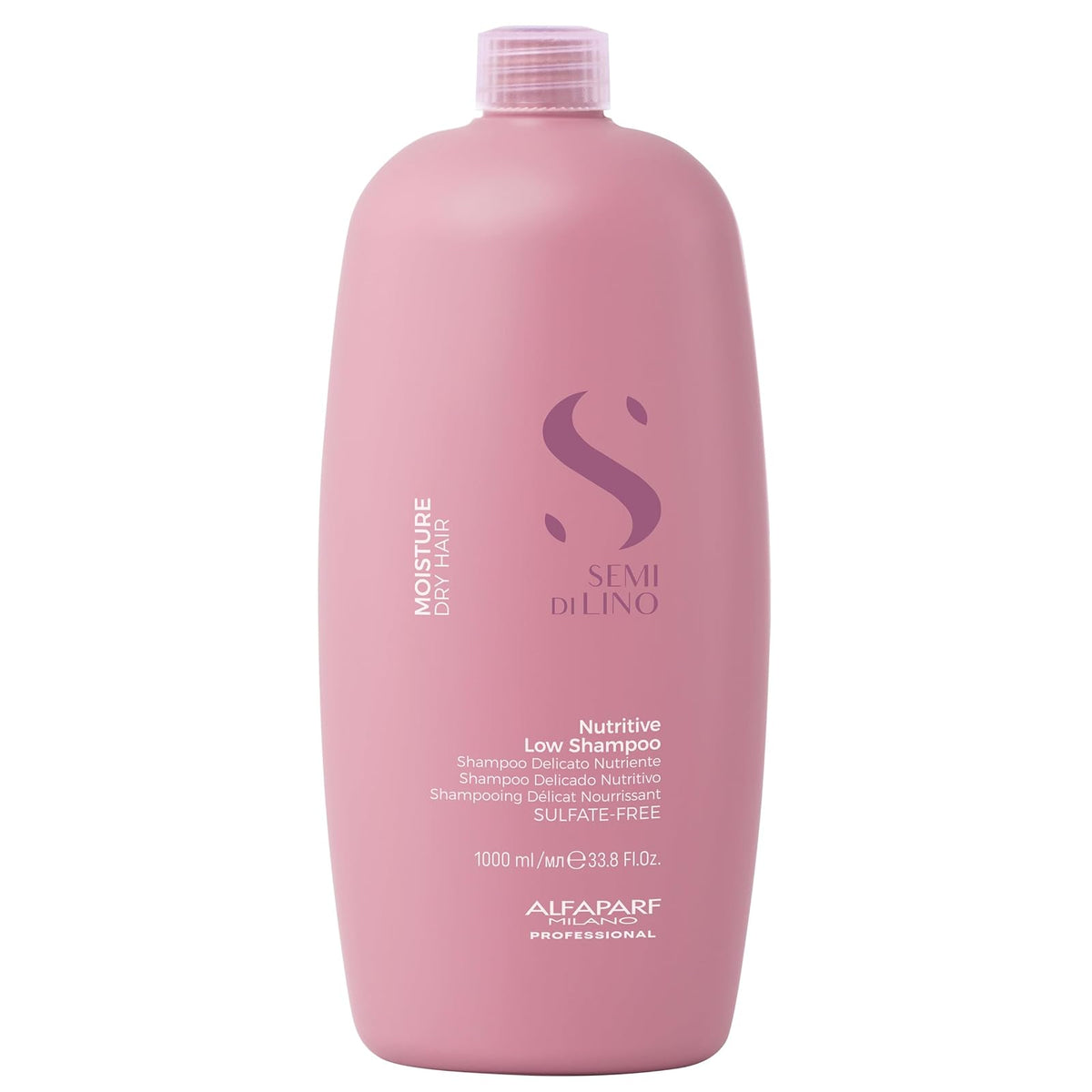 Alfaparf Milano Semi Di Lino Champú Hidratante Sin Sulfato 250ml - Floral - 1 l (Paquete de 1)