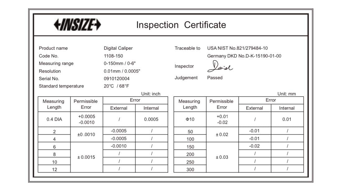 INSIZE 1108-300 Electronic Caliper, 0" - 12"