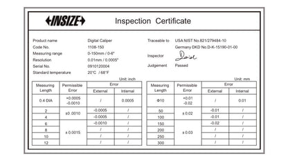 INSIZE 1108-300 Electronic Caliper, 0" - 12"