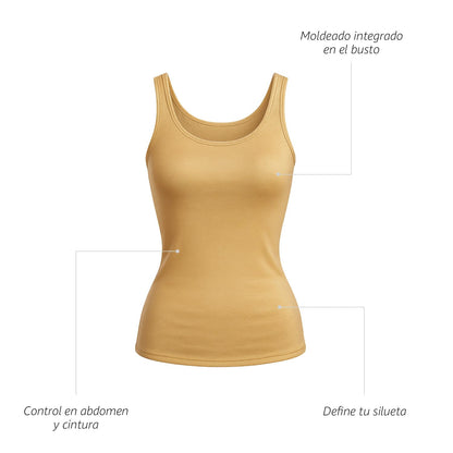 BODY CONTROL 2610 Camiseta de control con copas moldeadas