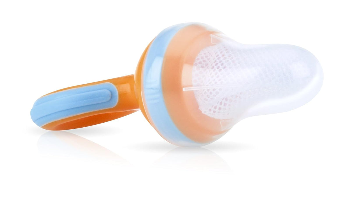 Nuby Garden Fresh Nibbler Mesh Feeder with Hygienic Cover, Colors May Vary