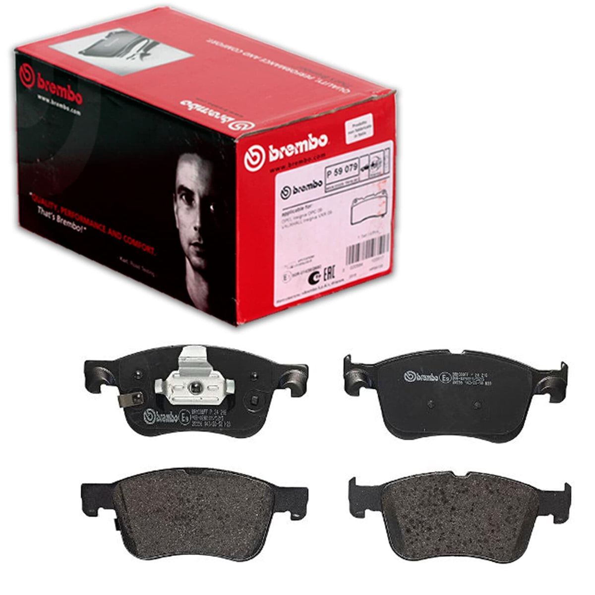 Brembo Pastilla de Freno Low-Met P24218 para Ford Bronco Sport 2021-2022/Escape 2020-2022/Maverick 2022