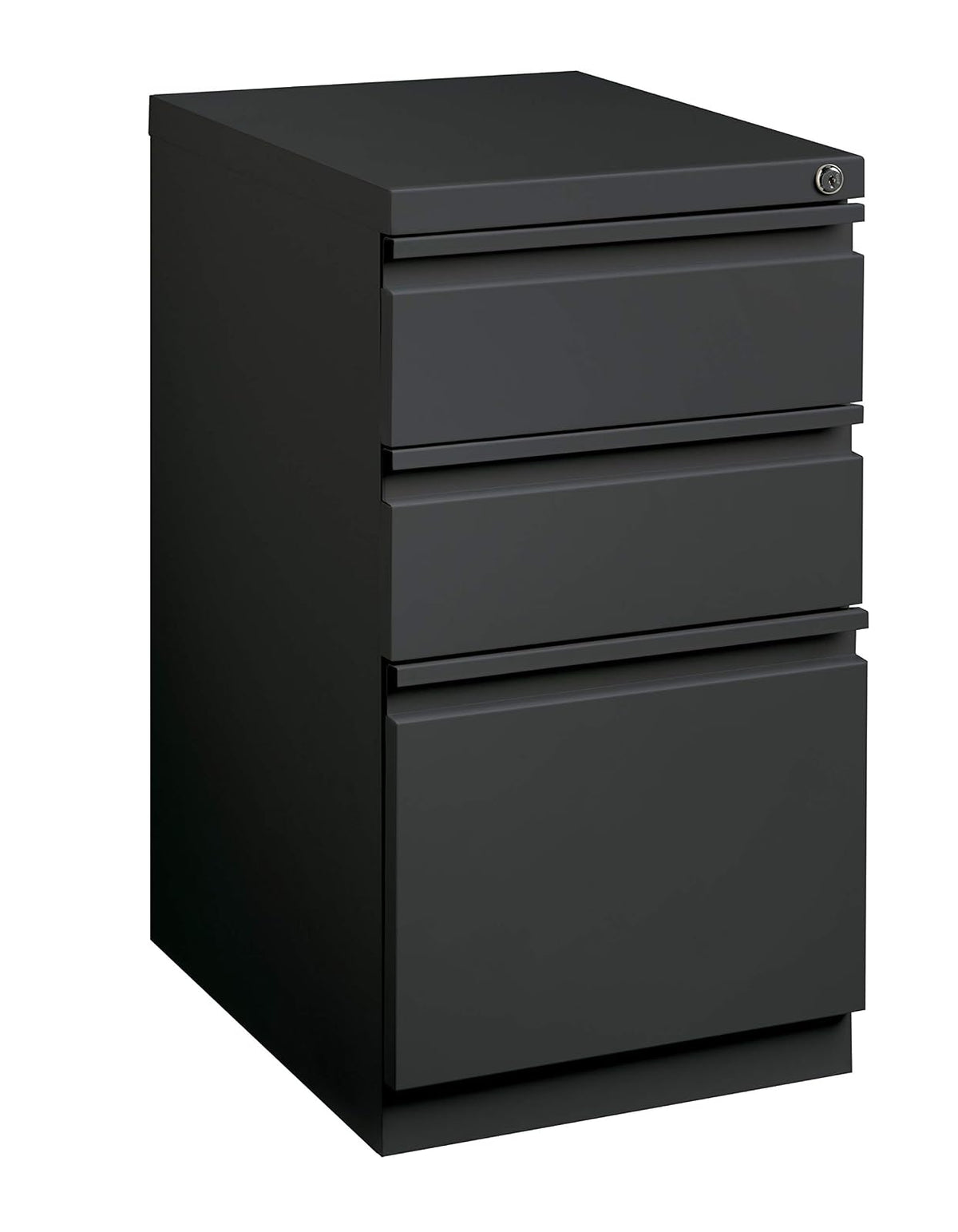 Office Dimensions 20412 Pedestal de Grado Comercial con un Cajón Papelero y Dos Cajones Archiveros Tamaño Carta Color Gris Carbón