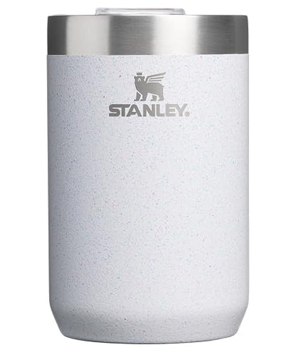 STANLEY Everyday Camp Cup de 12 onzas, tapa para beber, taza para café, té y bebidas, acero inoxidable aislado, sin BPA, espolvorear