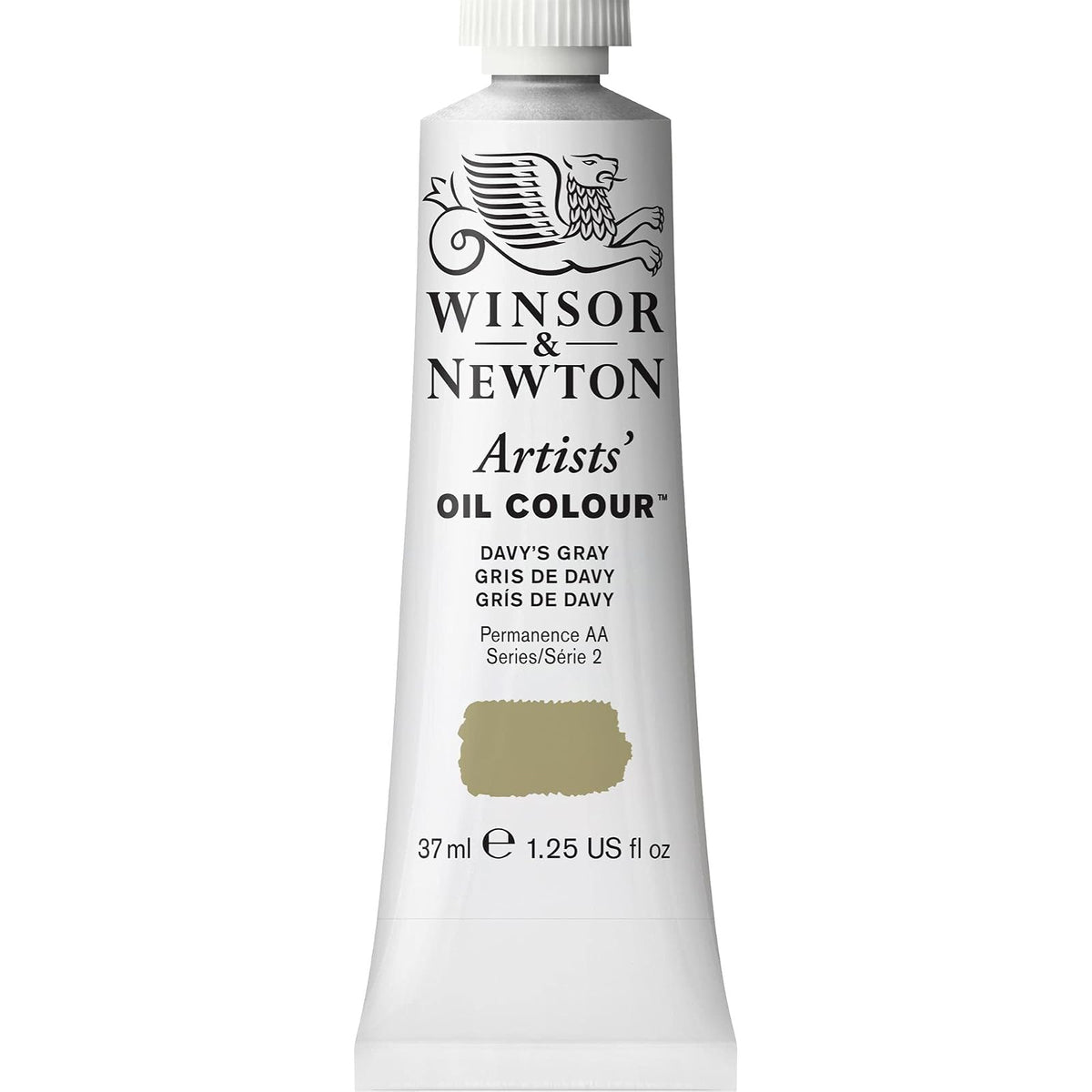 Winsor & Newton Artists' Oil Colour Pintura al Óleo Profesional, 37 ml - 37-ml Tube - Gris (Davy's Gray)