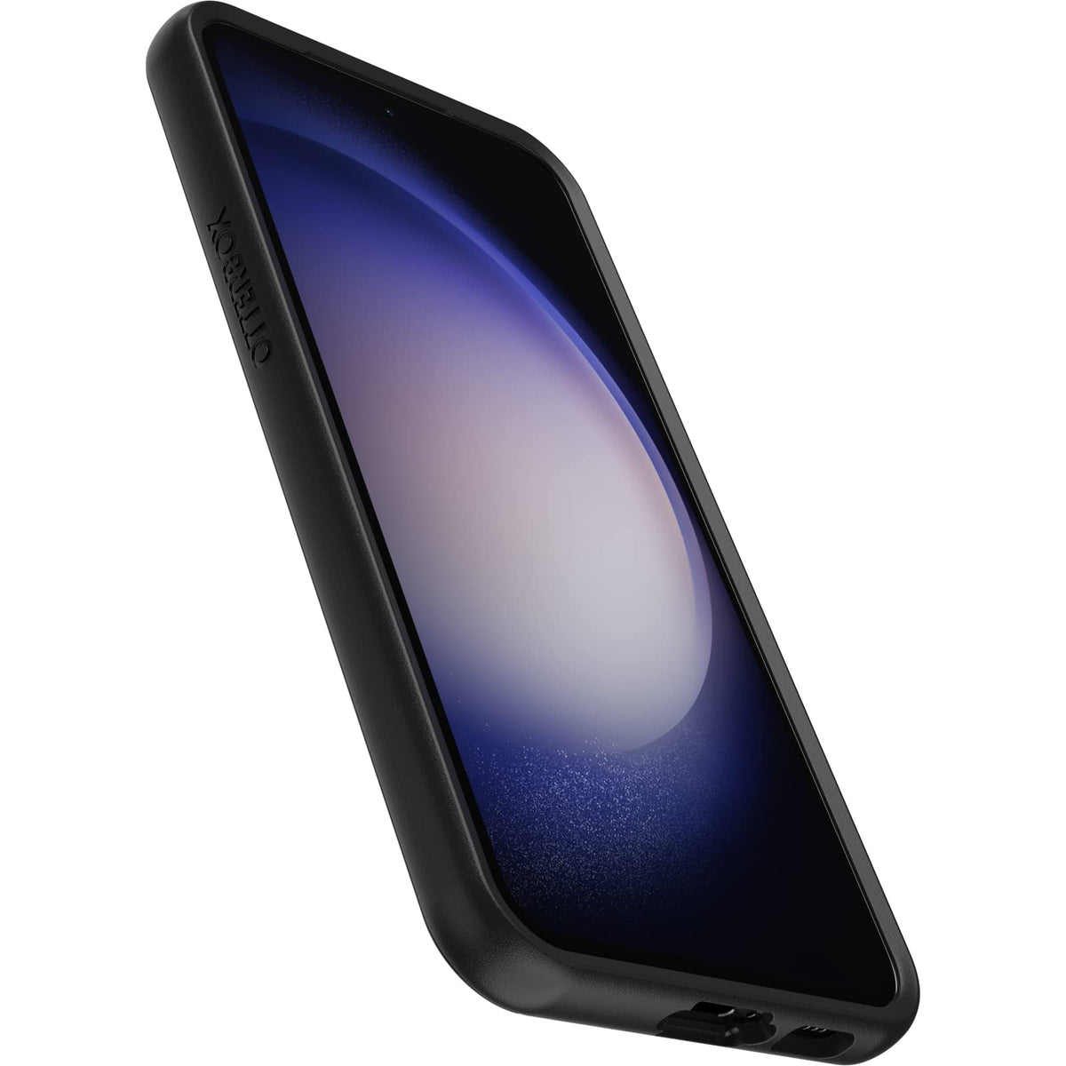 OtterBox - Funda para Galaxy S23+ Symmetry Series, Color Negro, Ultra Elegante, Compatible con Carga inalámbrica, Bordes elevados Que protegen la cámara y la visualización