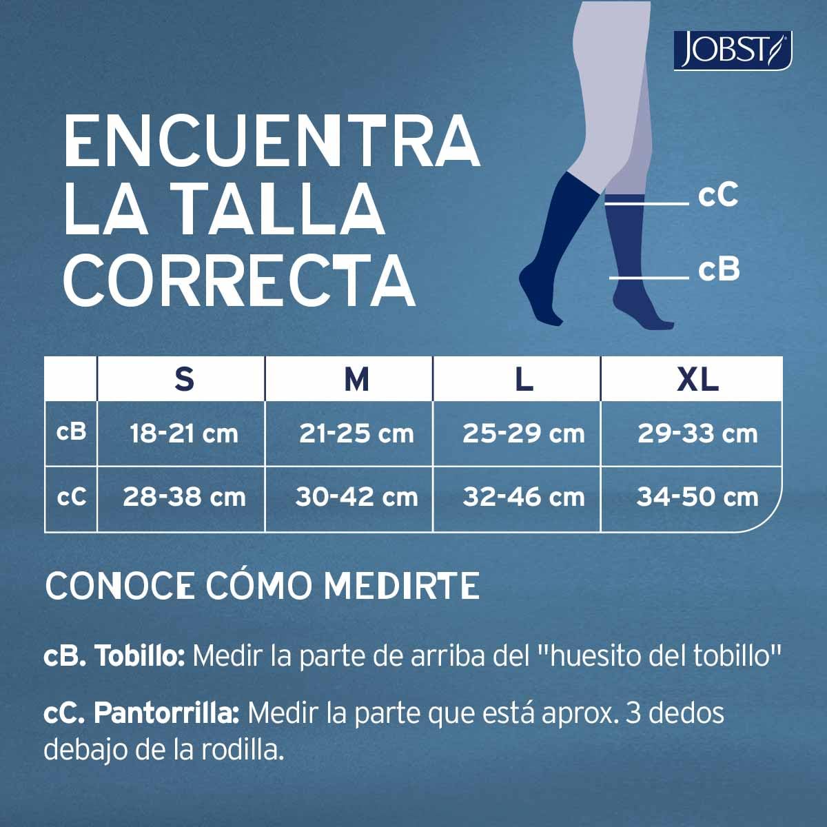 JOBST Sport Calcetines de compresión, Media 20-30mmHg, Rodilla, Talla L | Punta Cerrada, Color Negro, Compresión de Grado Médico