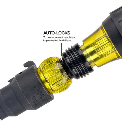 KLEIN TOOLS 85191HD | Escariador Conductos 3 En 1 | Uso Impacto | 1/2 Y 3/4 | Escaria tubos de 1/2 y 3/4 pulgadas con una herramienta 3 en 1 de impacto, con conexión rápida para dados integrada.