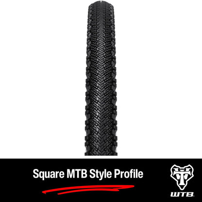 WTB Venture - Neumático para Bicicleta de Grava (700 x 40) sin cámara Plegable, Ligero y rápido, Grava y Aventura (Negro/Bronceado)