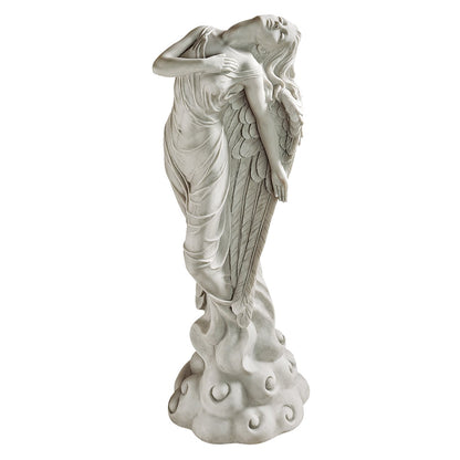 Design Toscano Escultura de ángel ascendente, Tradicional, Gris, Mediano, 1