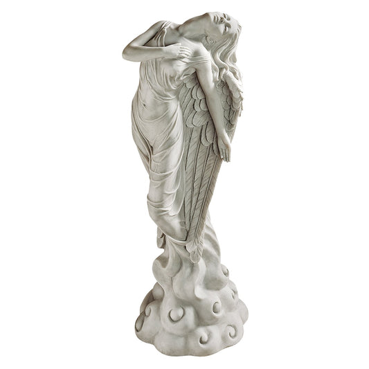 Design Toscano Escultura de ángel ascendente, Tradicional, Gris, Mediano, 1