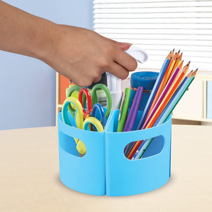 Learning Resources Create-a-Space - Mini Centro de Almacenamiento, Color Azul, para Manualidades, Espacio para Hacer Espacio, Organizador de Profesores, Accesorios para el hogar, Juego de 4 Piezas