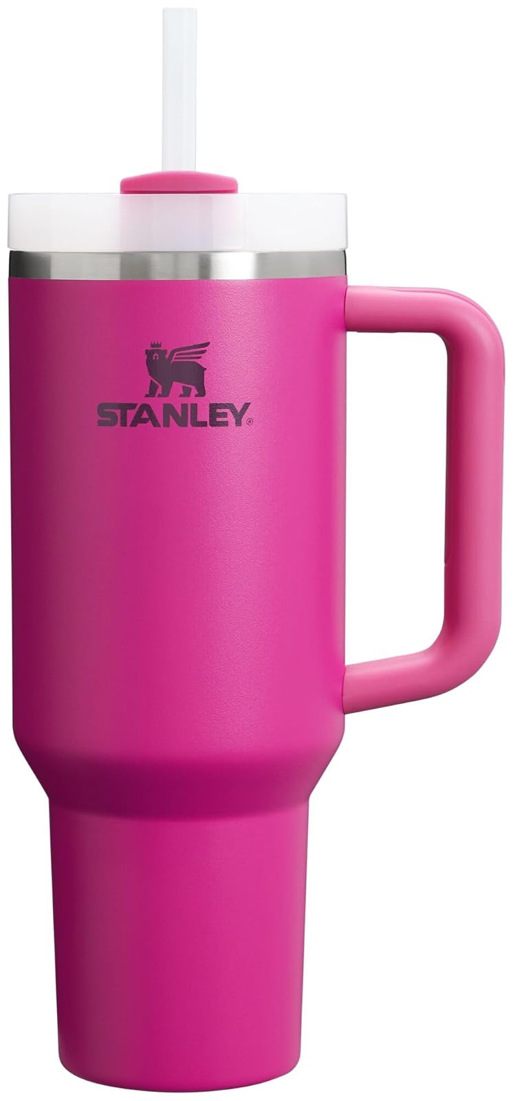 Stanley Quencher H2.0 Vaso Térmico con Popote, Acero Inoxidable, 14 a 64 oz - Fucsia - 40 onzas