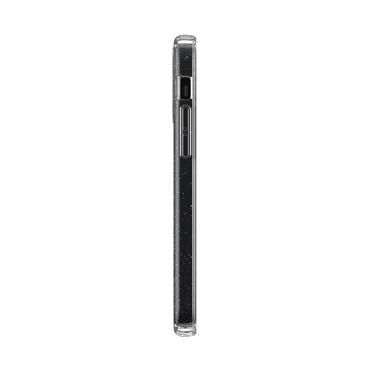 Speck Products Presidio Perfect-Clear + Glitter iPhone 12, iPhone 12 Pro, Funda Transparente con Purpurina Dorada/Transparente