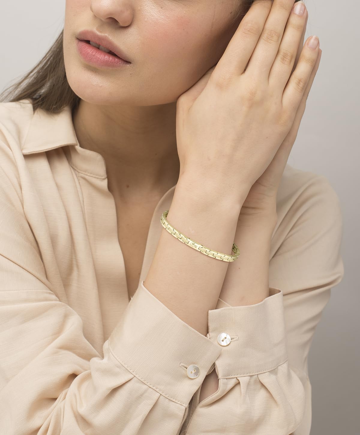 Lacoste Metropole - Pulsera de eslabones unisex