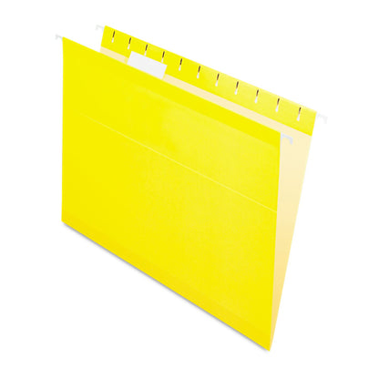Pendaflex Reinforced Hanging Folders, Letter Size, Yellow, 25 per Box (4152 1/5 YEL)
