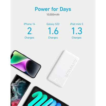 Anker Power Bank 10,000mAh Carga Rápida Bidireccional Violeta