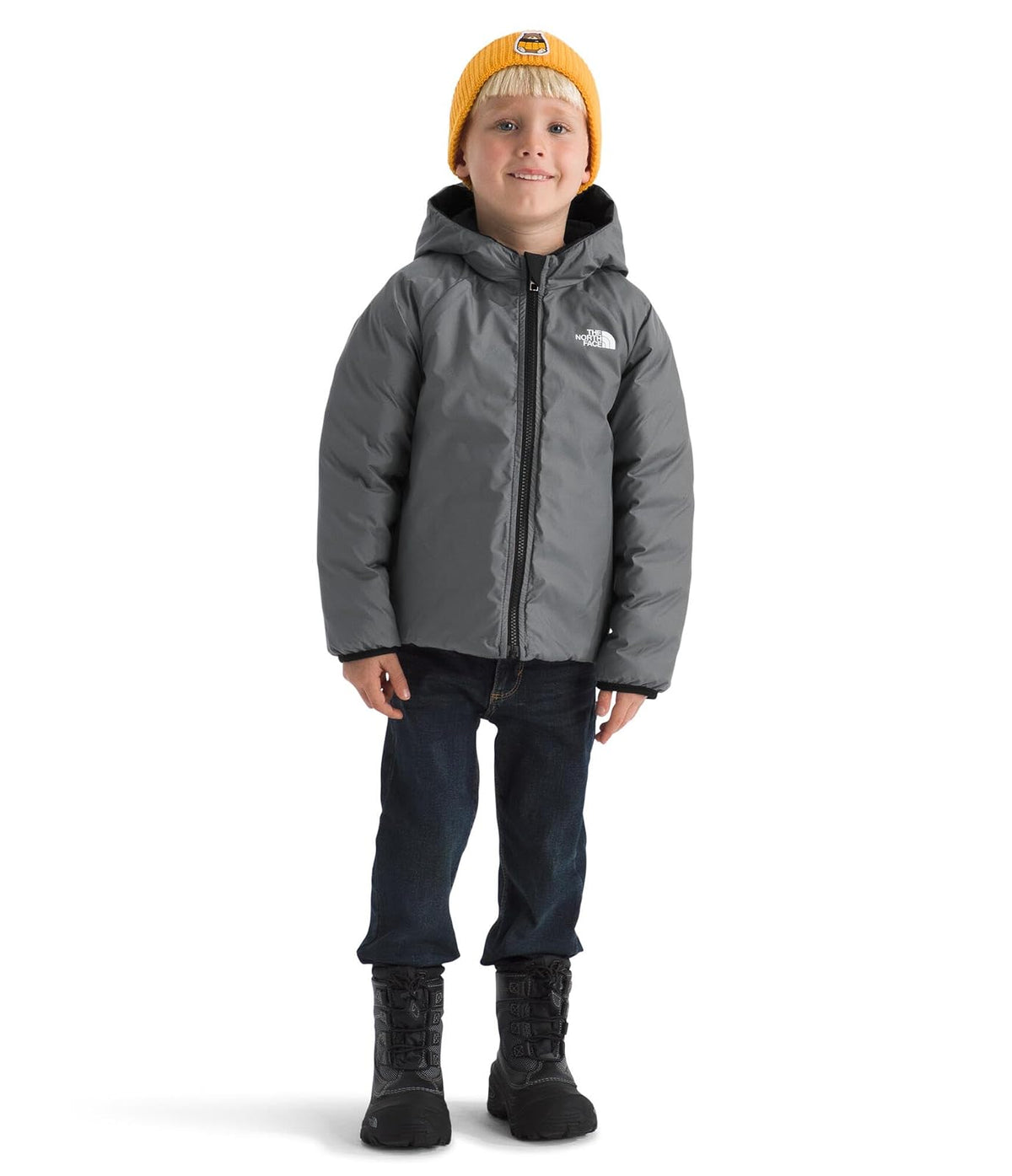 THE NORTH FACE Reversible Perrito Insulated Hooded Jacket | 2 in 1 Winter Coat for Boys & Girls', Lightweight & Water Repellent Chaqueta bebés unisex