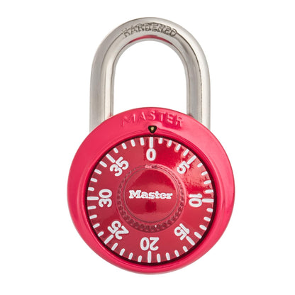 Master Lock 1530T Candado de combinación de cerradura, 2 unidades (paquete de 1), los colores pueden variar
