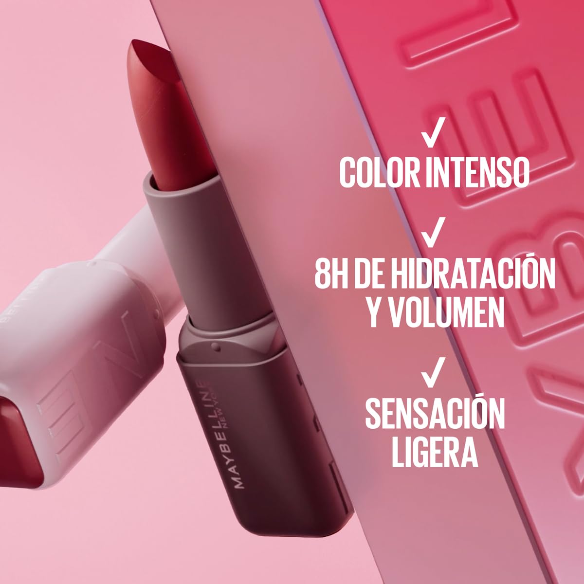 Maybelline Serum Lipstick Labial en Barra Hidratante Satin Make It Work