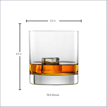 Schott Zwiesel Tritan Crystal Glass Iceberg Barware Collection Old Fashioned, 13-1/2-Ounce, Set of 6