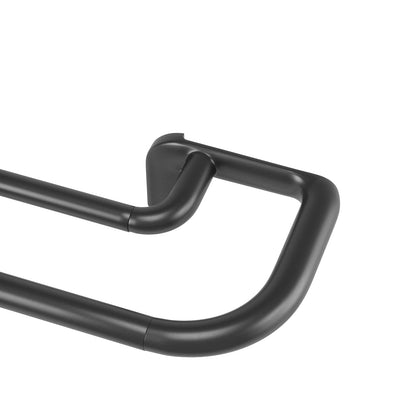 Umbra Twilight Cortinero Doble para Cortinas Blackout - Negro - 76 a 213 cm